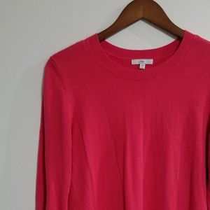 GAP Coral Red 3/4 Sleeve Sweater Size Large